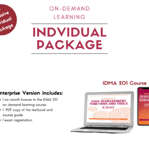 IDMA 201- Introduction to Data Management Functions and Tools (All-inclusive Individual Package)